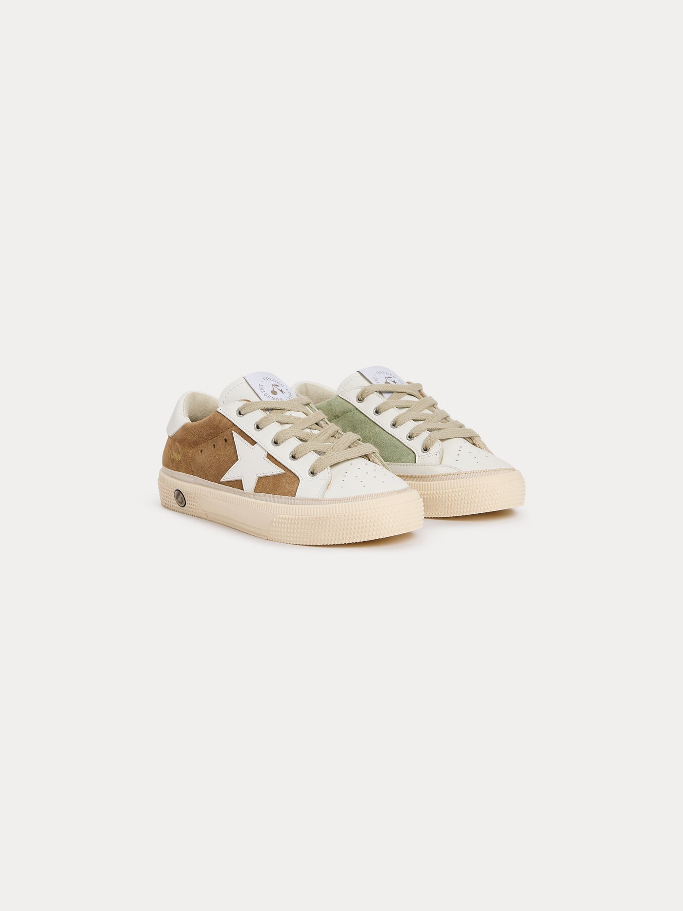 Bonpoint x Golden Goose beige May baby sneakers