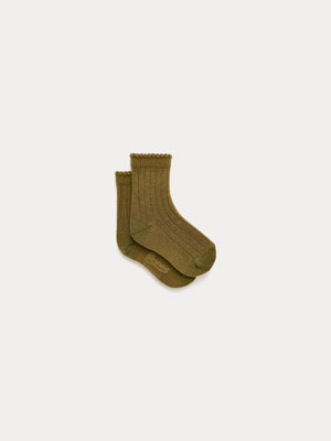 Elwen baby socks khaki