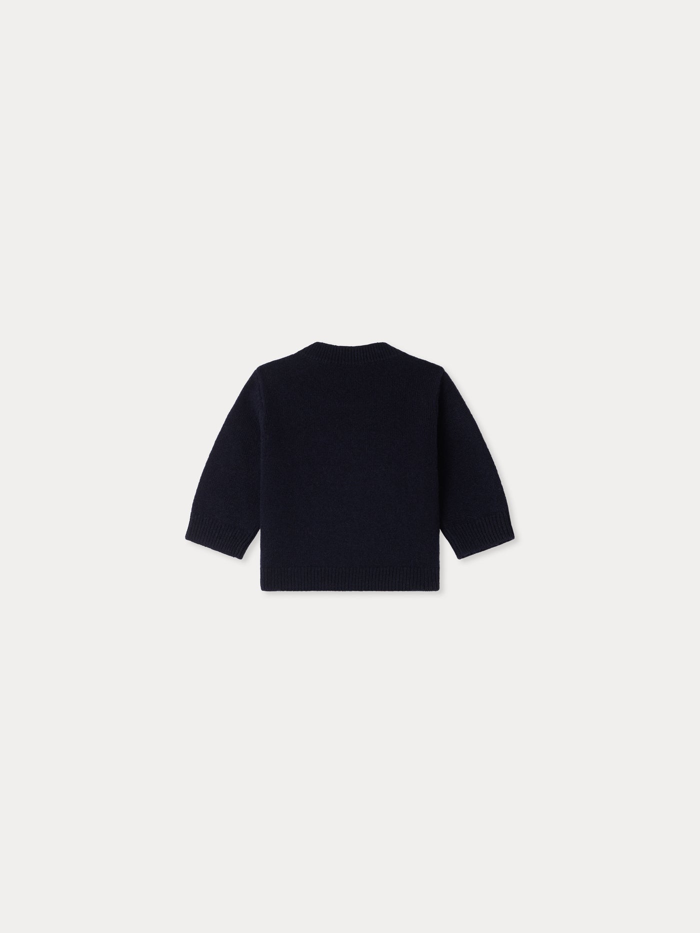 Bonpoint x Maison Kitsuné Almire baby sweater with fox embroidery in wool