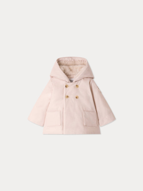 Misha baby coat padded water-repellent and waterproof with cross-button closure