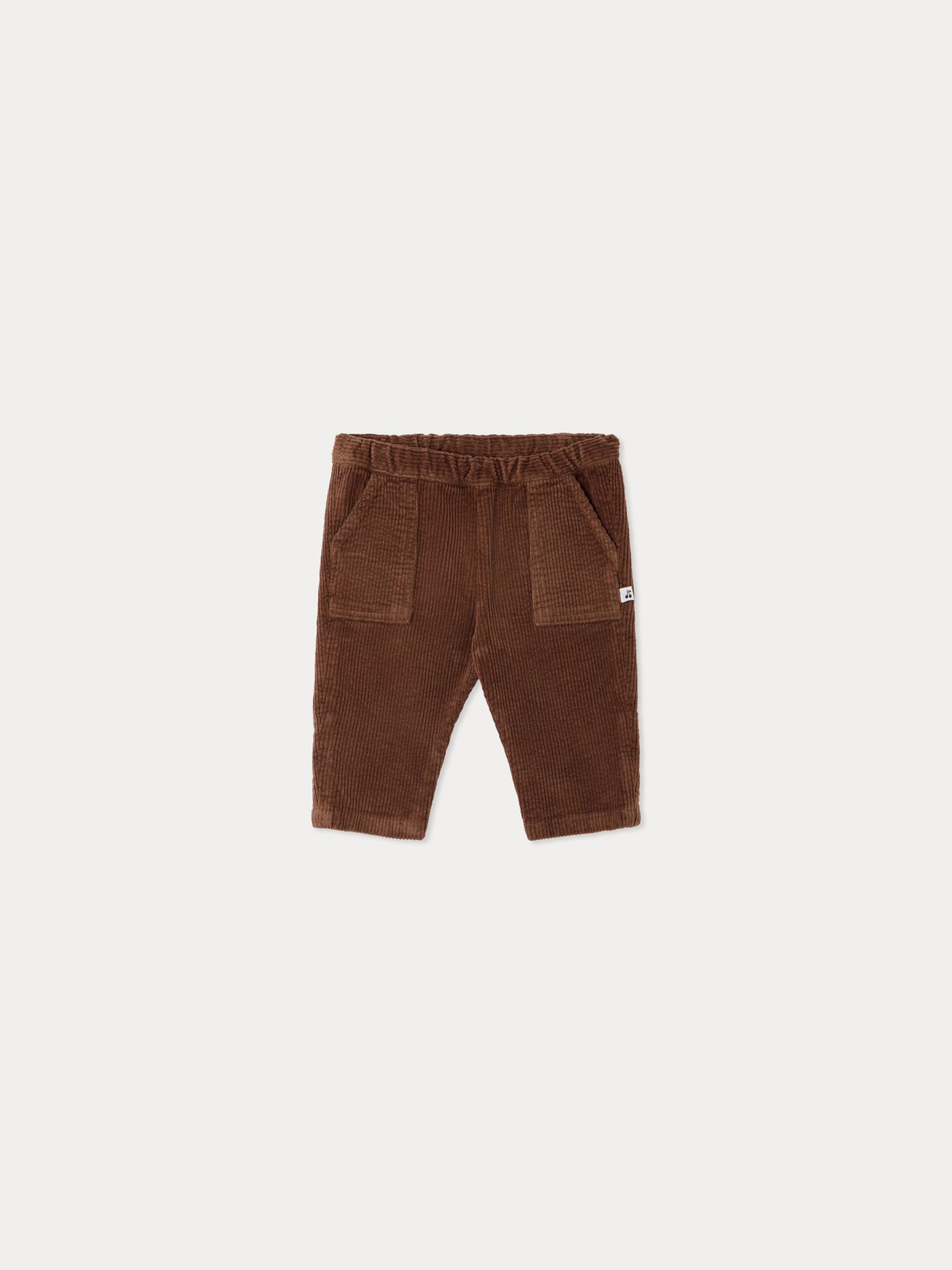 Thursday baby trousers in liquorice organic cotton