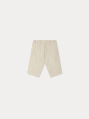 Dandy beige baby pants in organic cotton