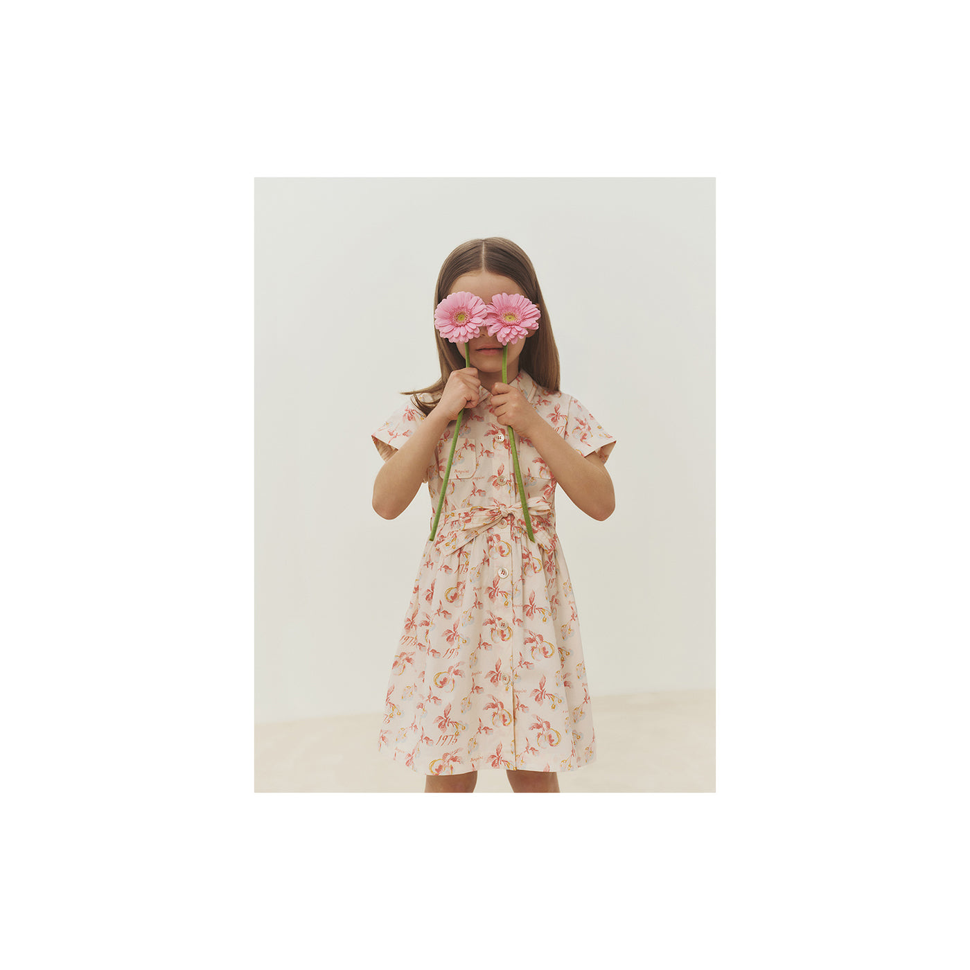 Gisèle dress with cherry print in organic cotton