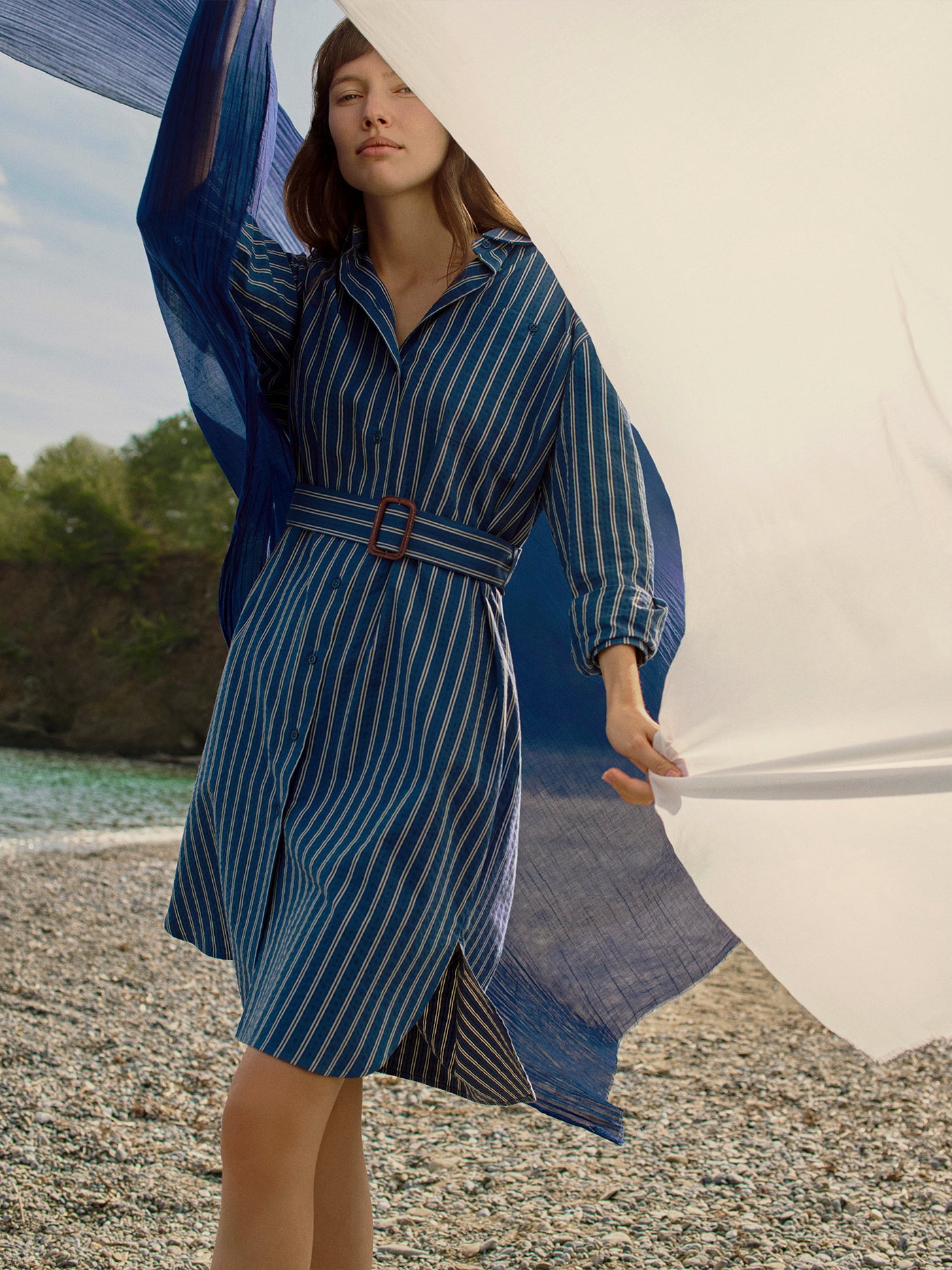 Lesley striped dress