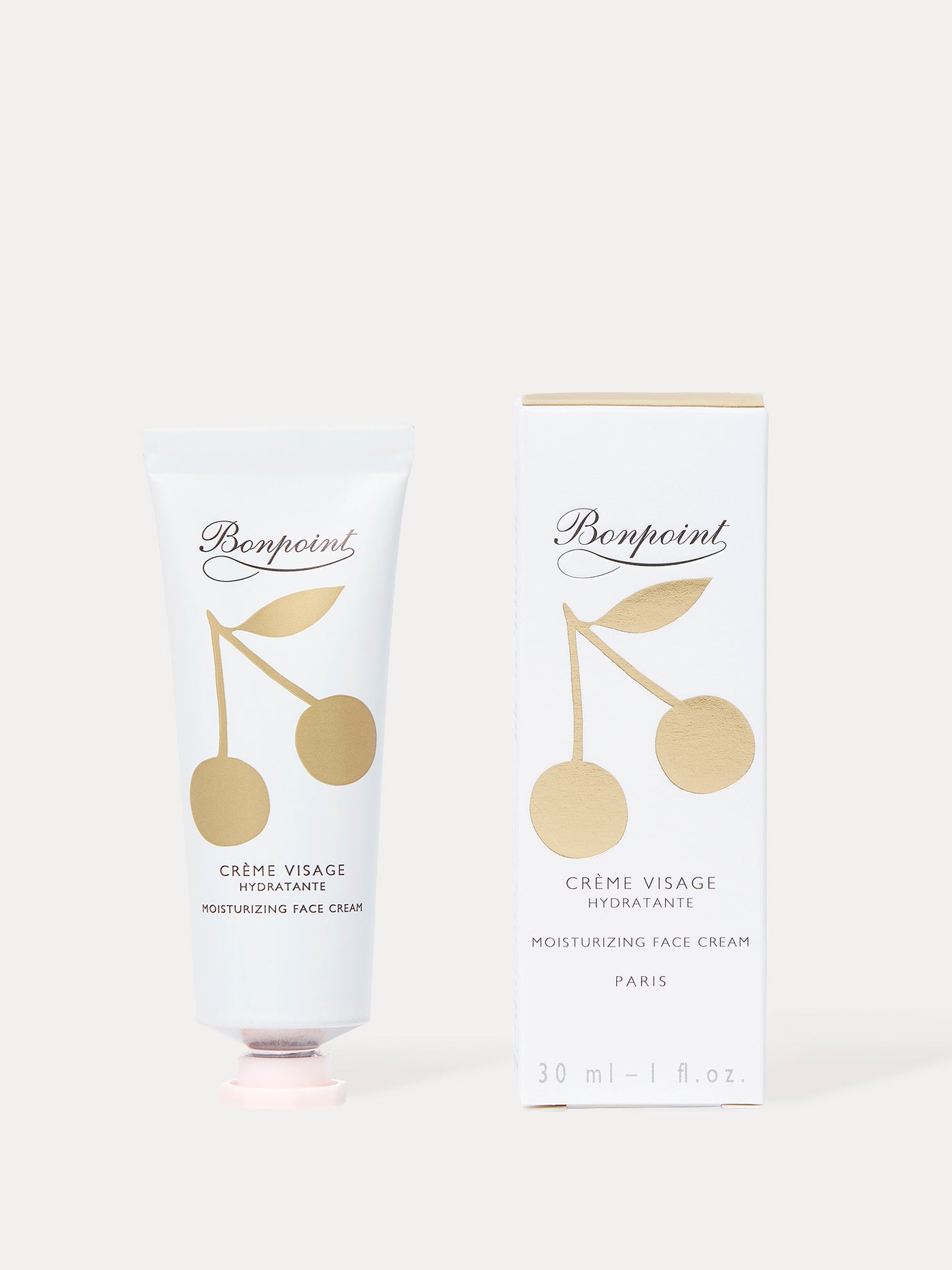 Moisturizing face cream tube gold 30 ml