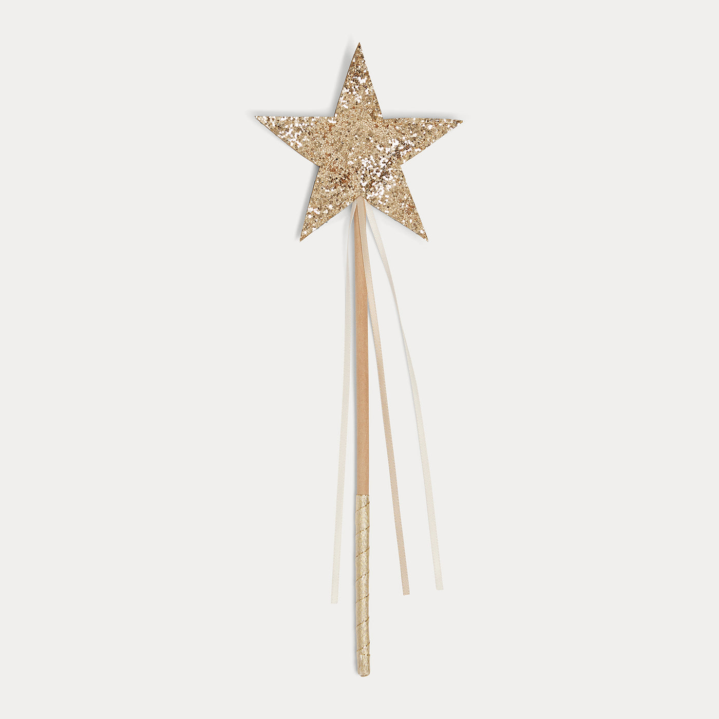 Sequined Star Wand for Girls gold