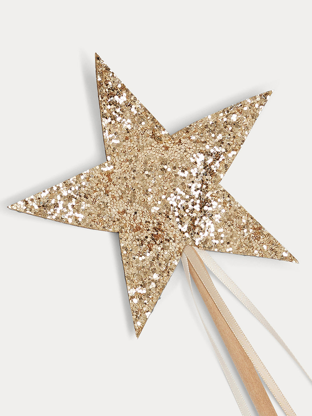 Sequined Star Wand for Girls gold