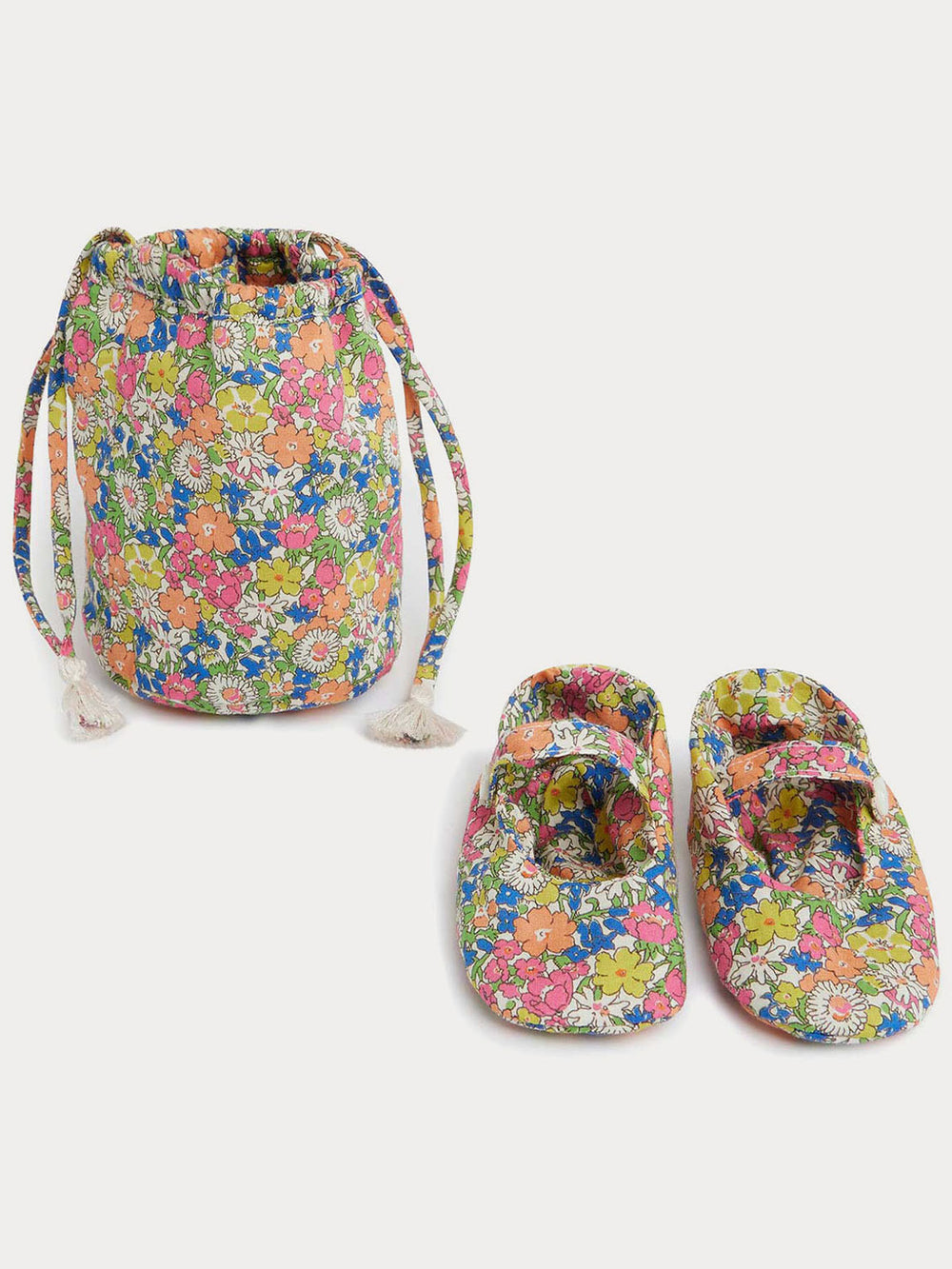 Exclusive Liberty Fabric Slippers for Baby multicolored