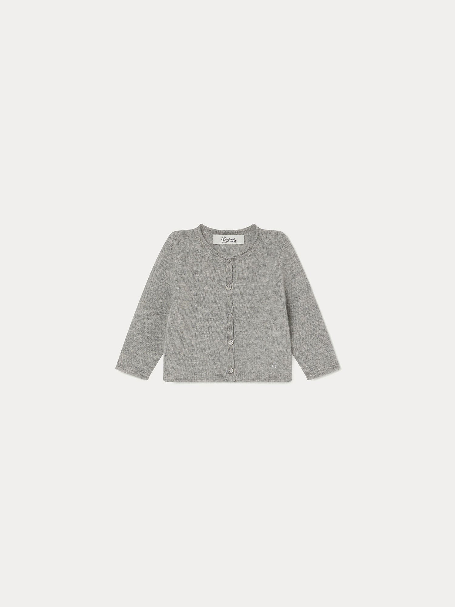 Bonpoint Grey store Cashmere Cardigan