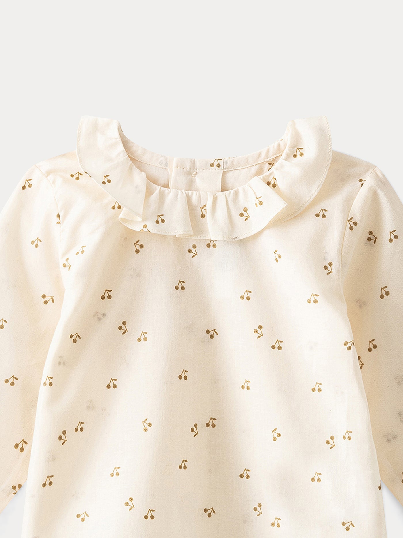 Baby Printed Voile Blouse gold