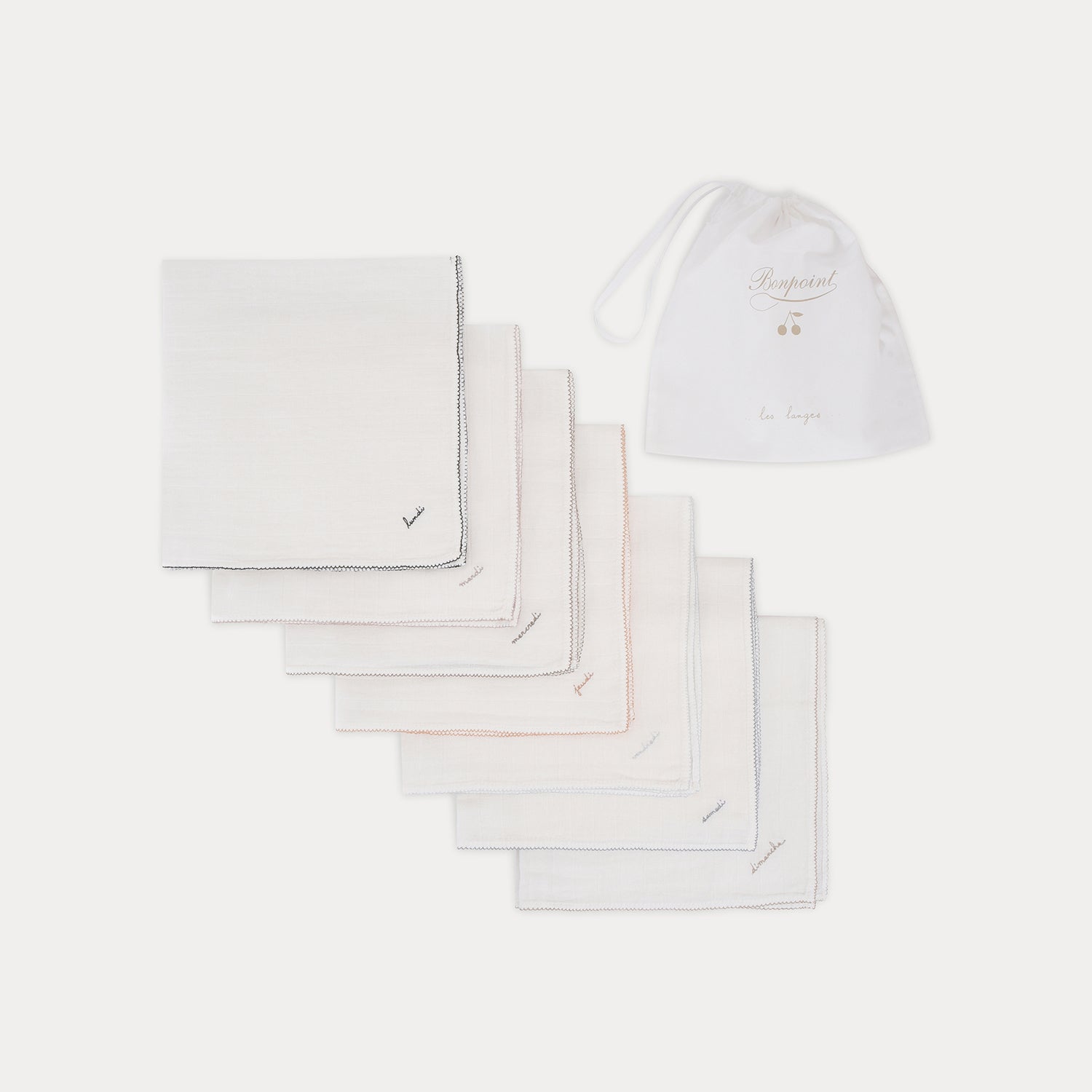 Baby Set of Security Blankets white