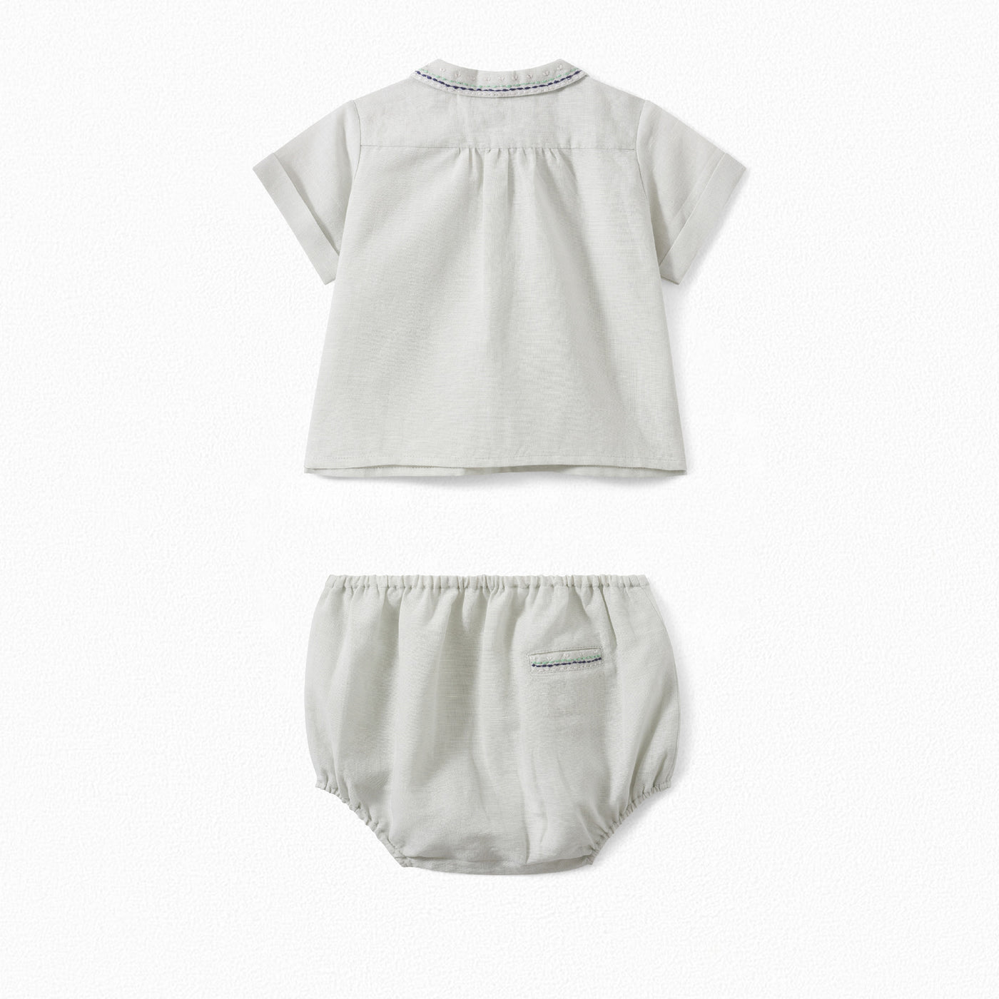 Baby Embroidered Set almond