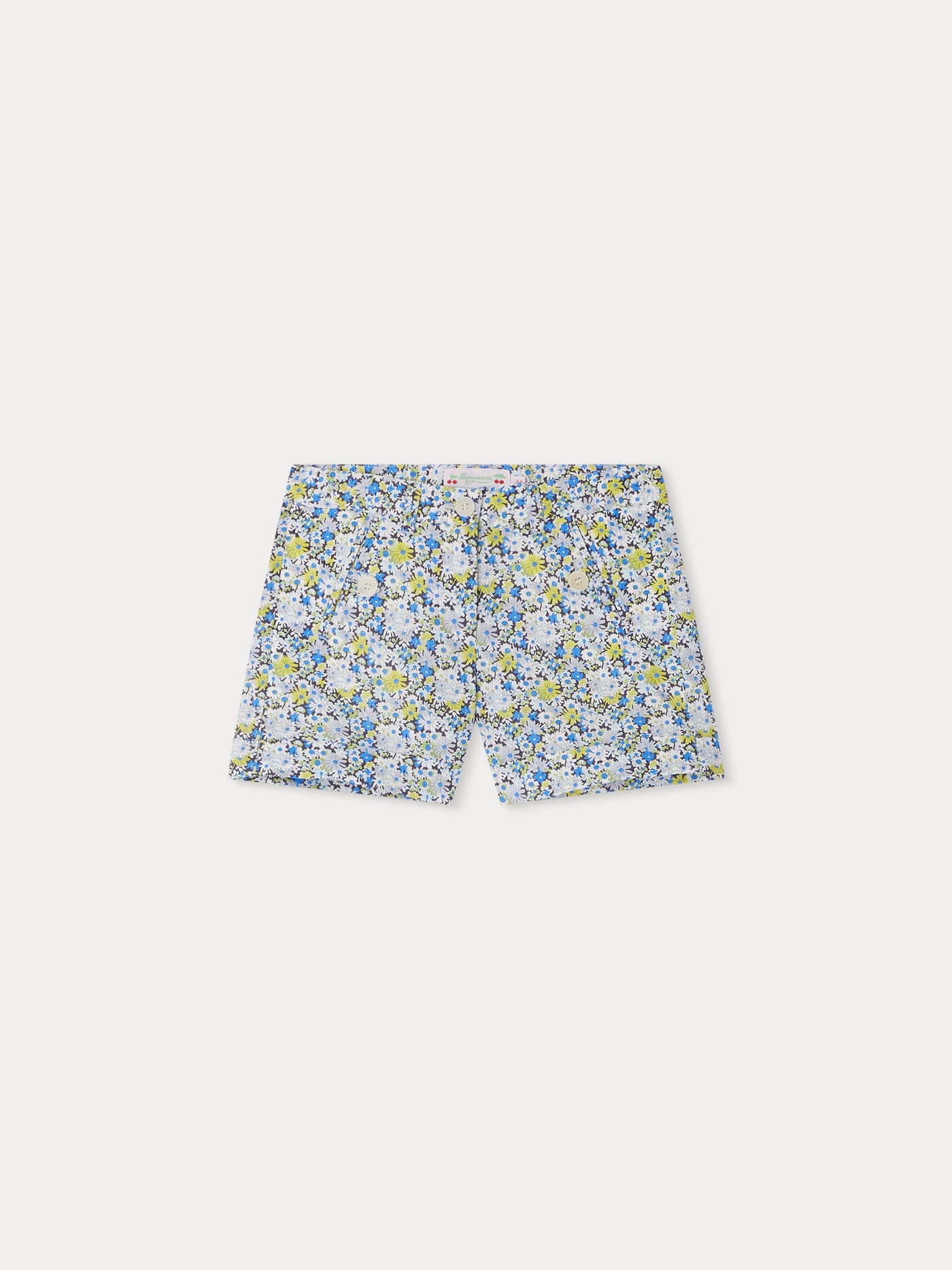 Calista Bermuda Shorts blue flowers