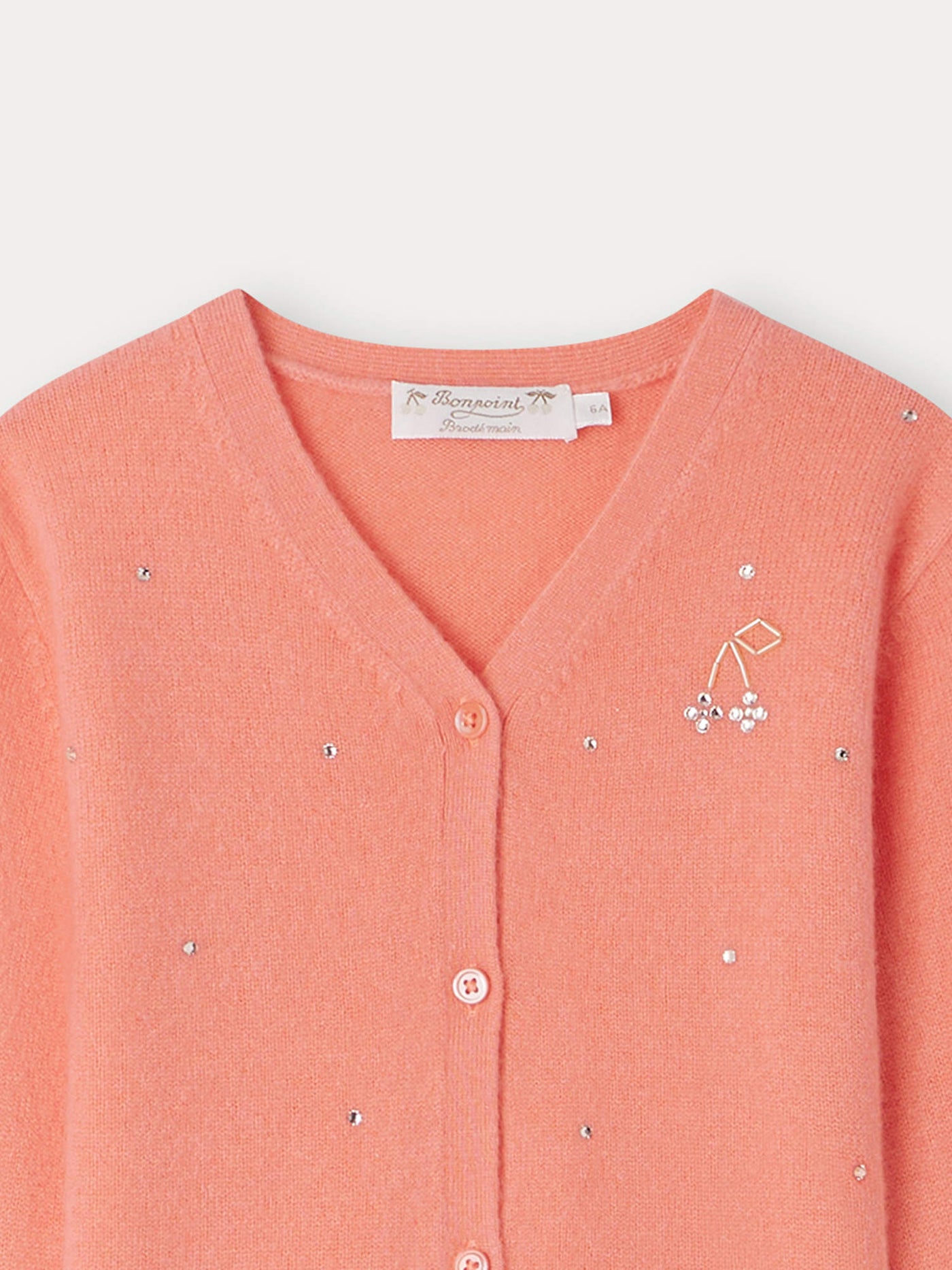 Divine Cardigan silkscreen coral