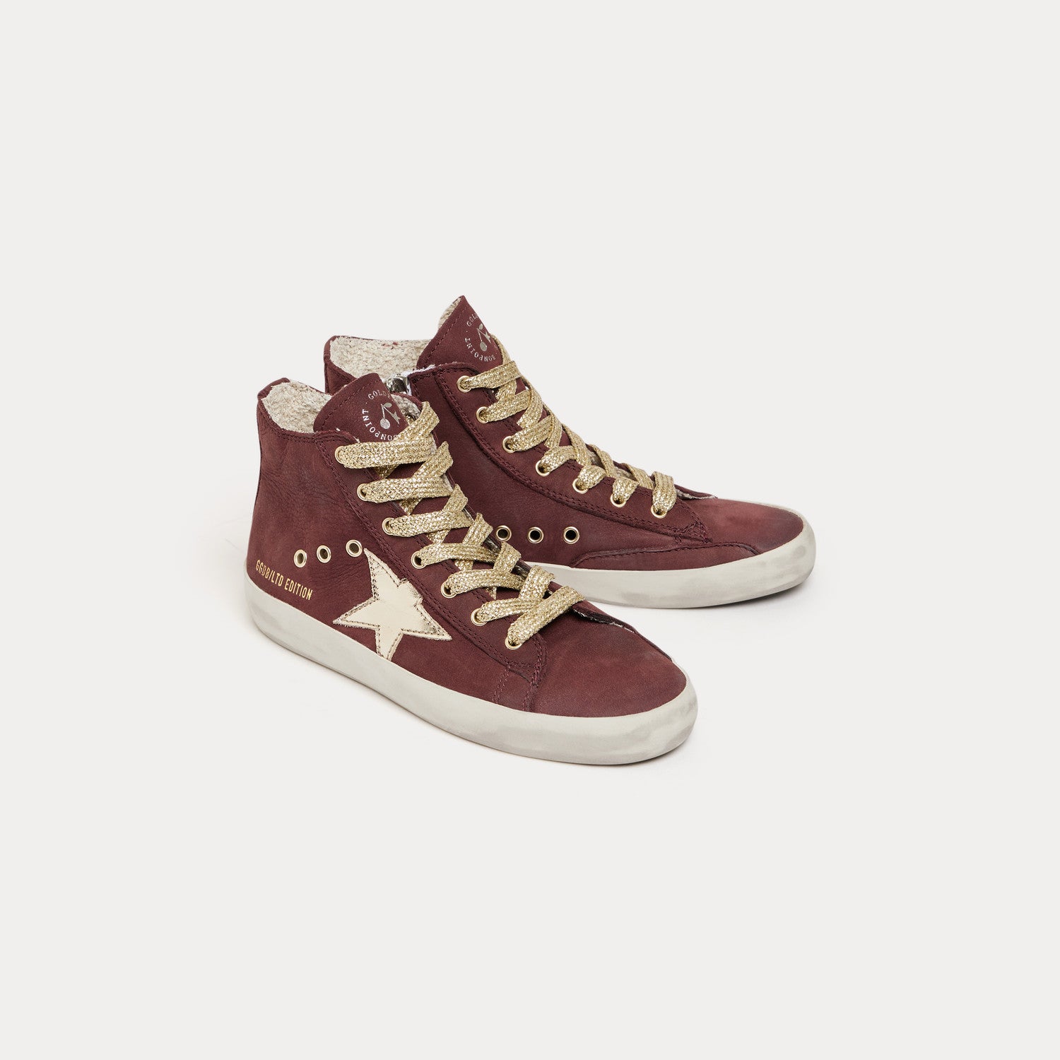 Bonpoint & Golden Goose Francy High-Top Sneakers plum