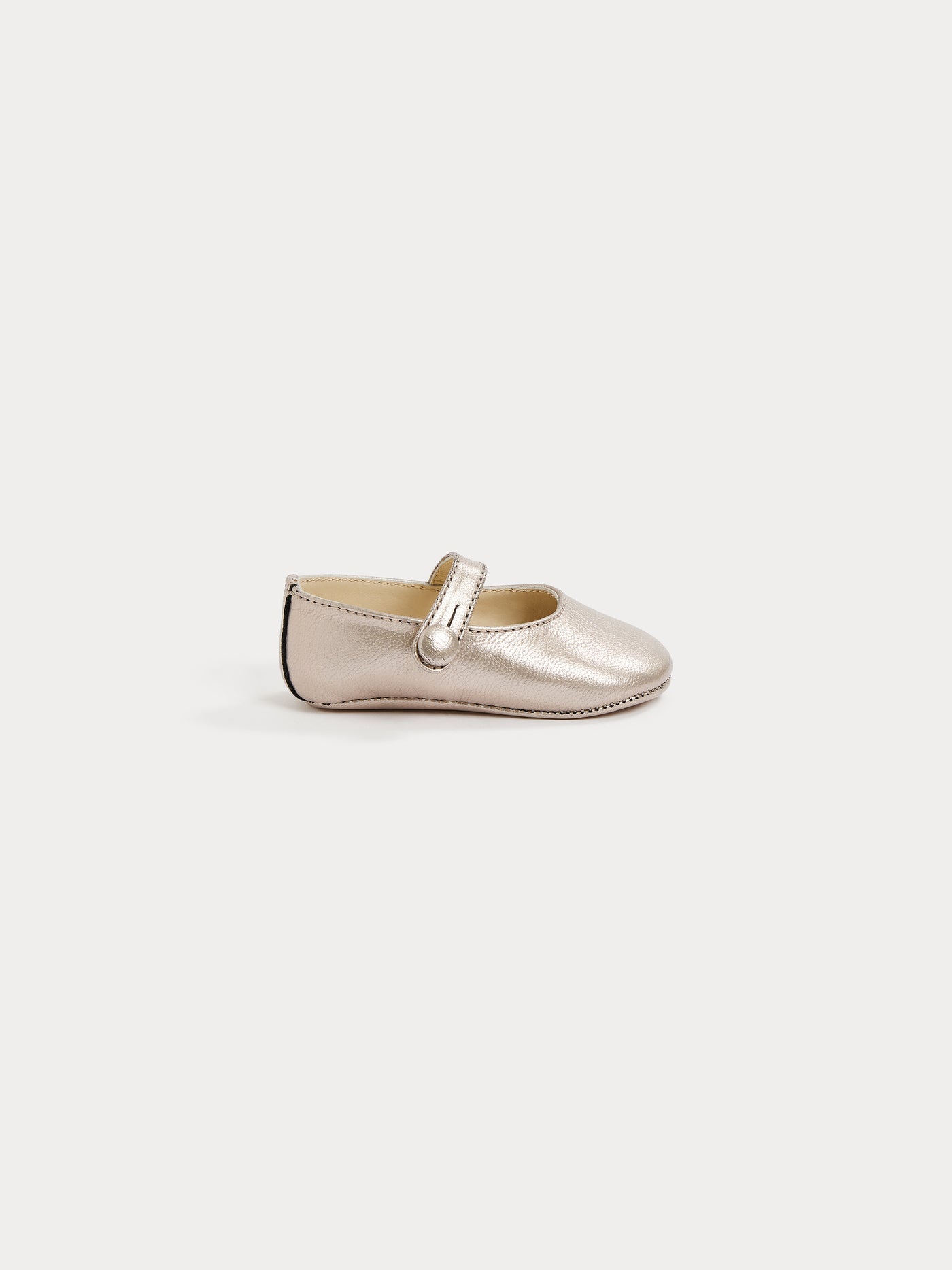 Plume Mary-Jane Shoes golden white