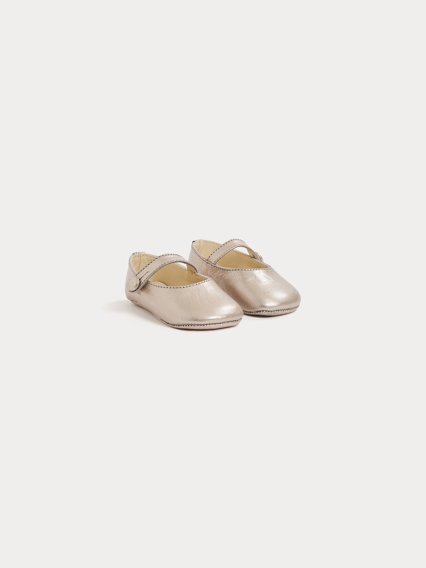 Plume Mary-Jane Shoes golden white
