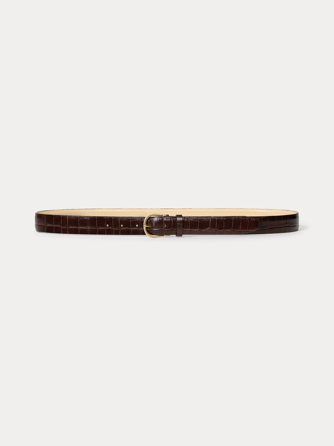 Lutèse belt with crocodile effect